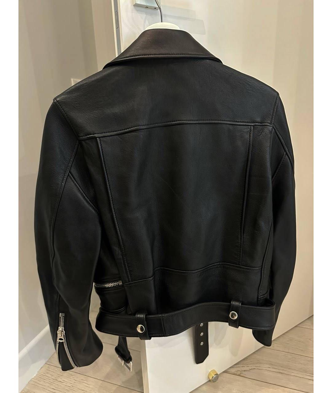 ACNE STUDIOS Черная кожаная куртка, фото 2