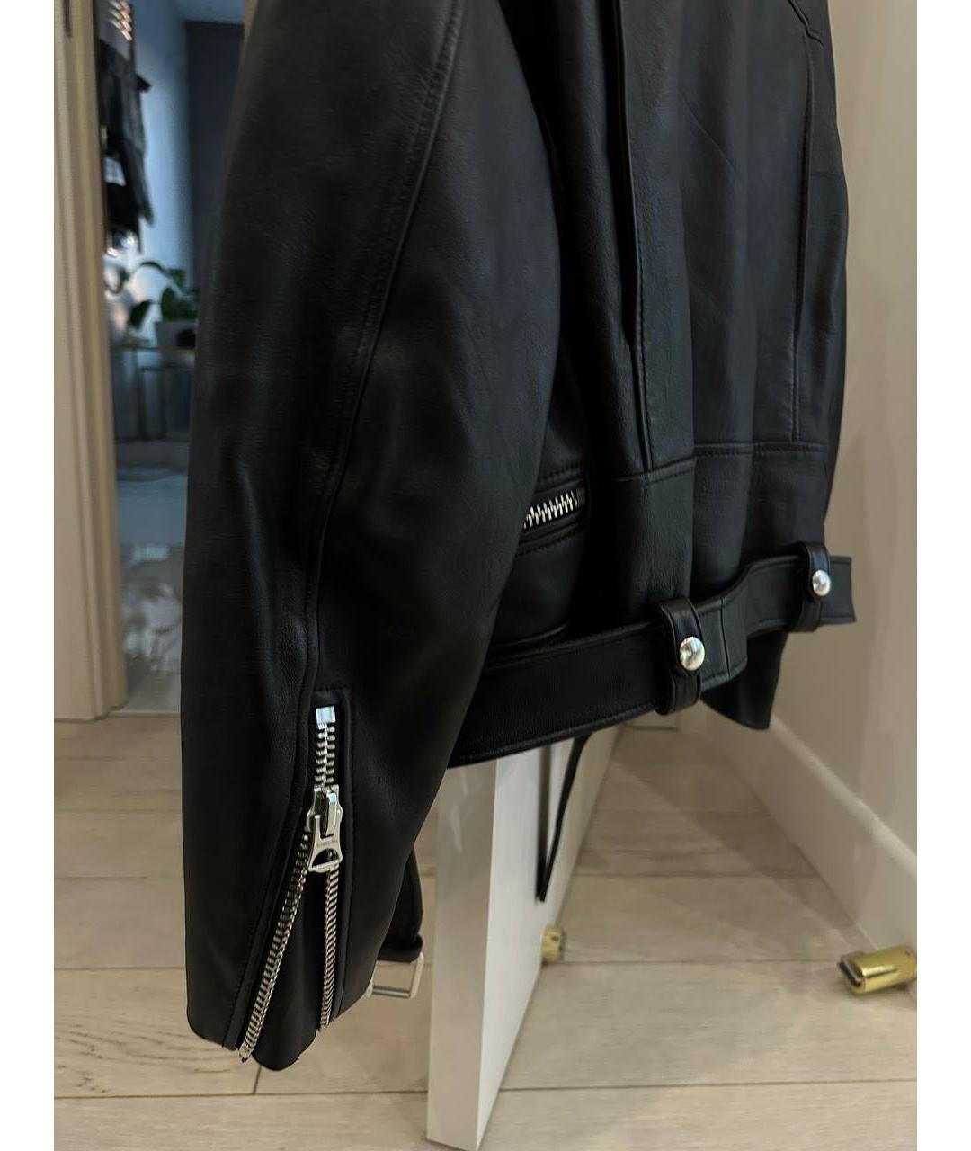 ACNE STUDIOS Черная кожаная куртка, фото 3