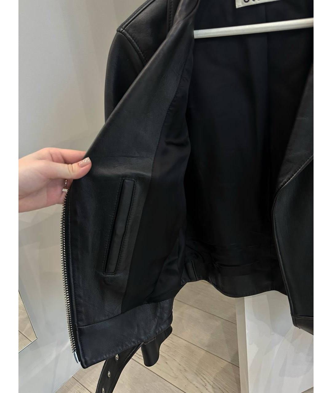 ACNE STUDIOS Черная кожаная куртка, фото 6