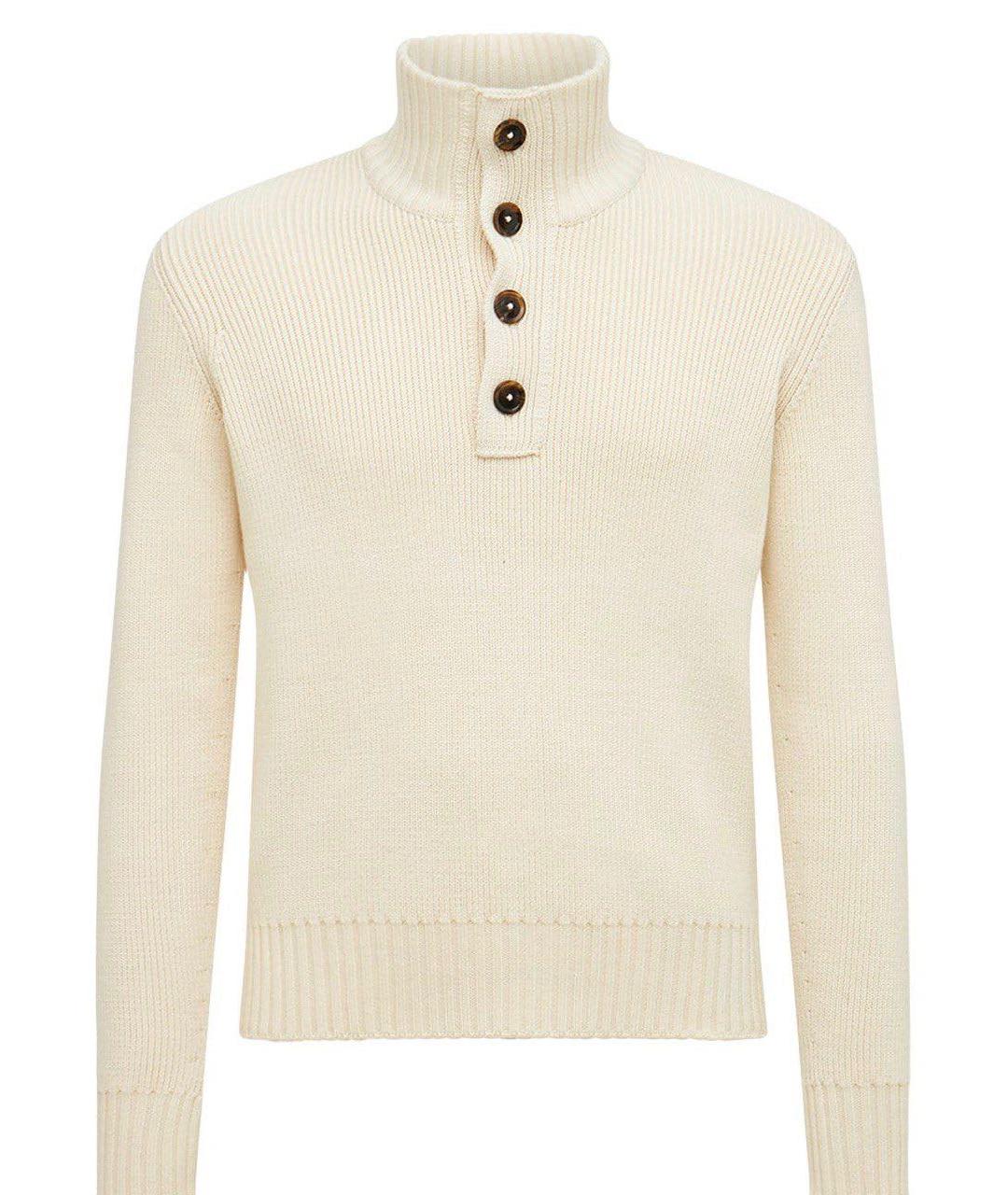 TOM FORD Бежевый шерстяной джемпер / свитер, фото 1