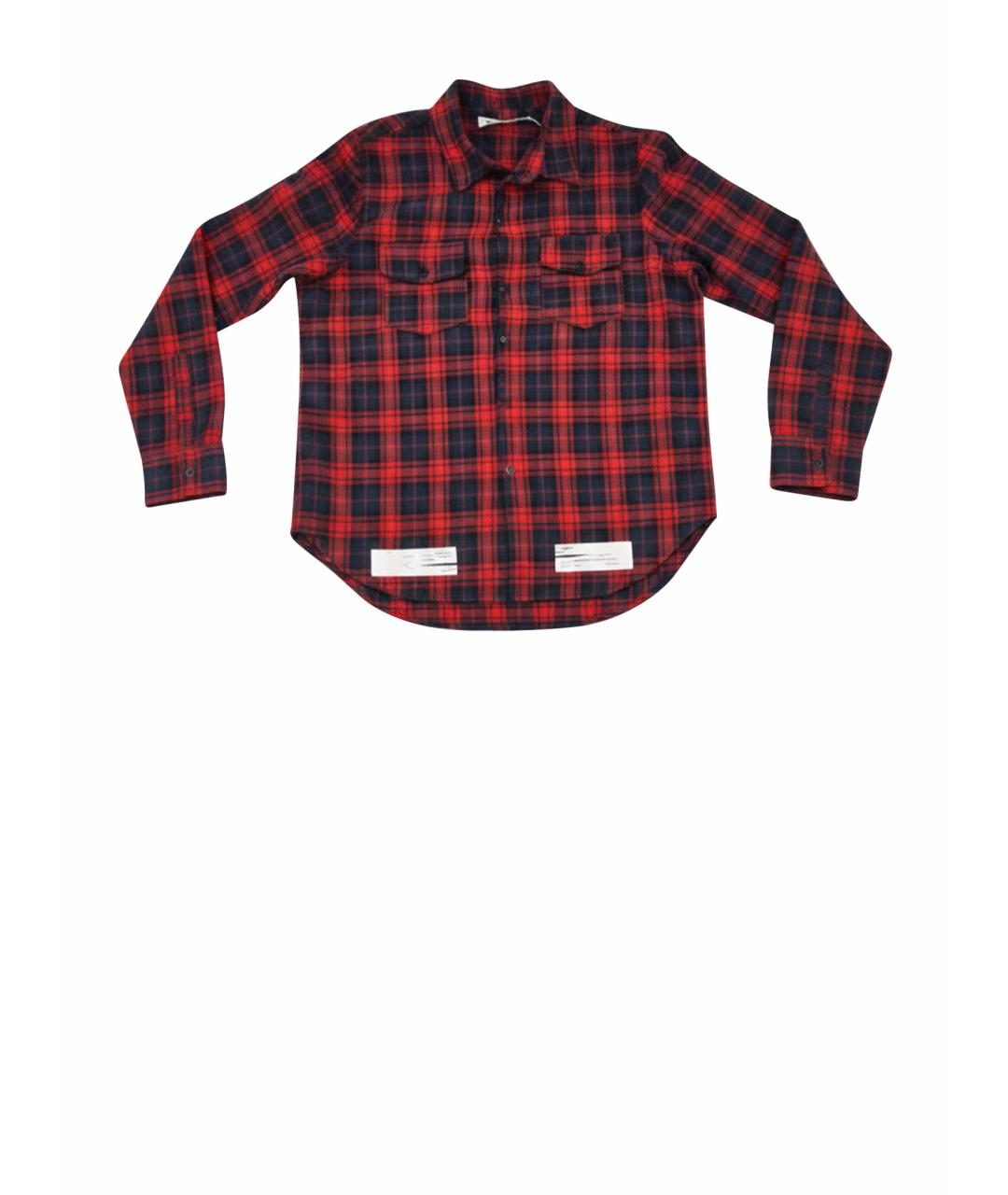 OFF-WHITE Красная хлопковая рубашка, фото 1