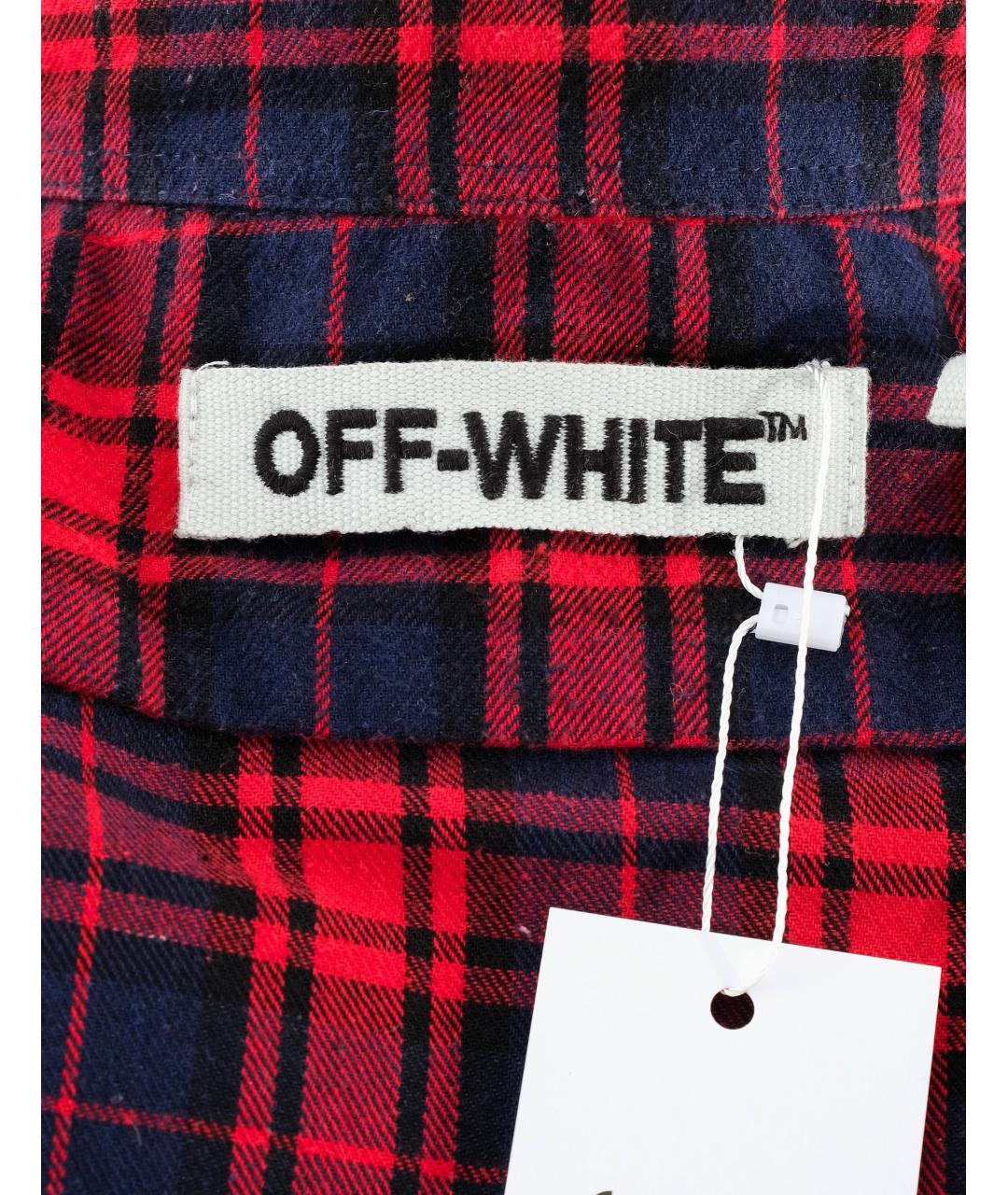 OFF-WHITE Красная хлопковая рубашка, фото 3