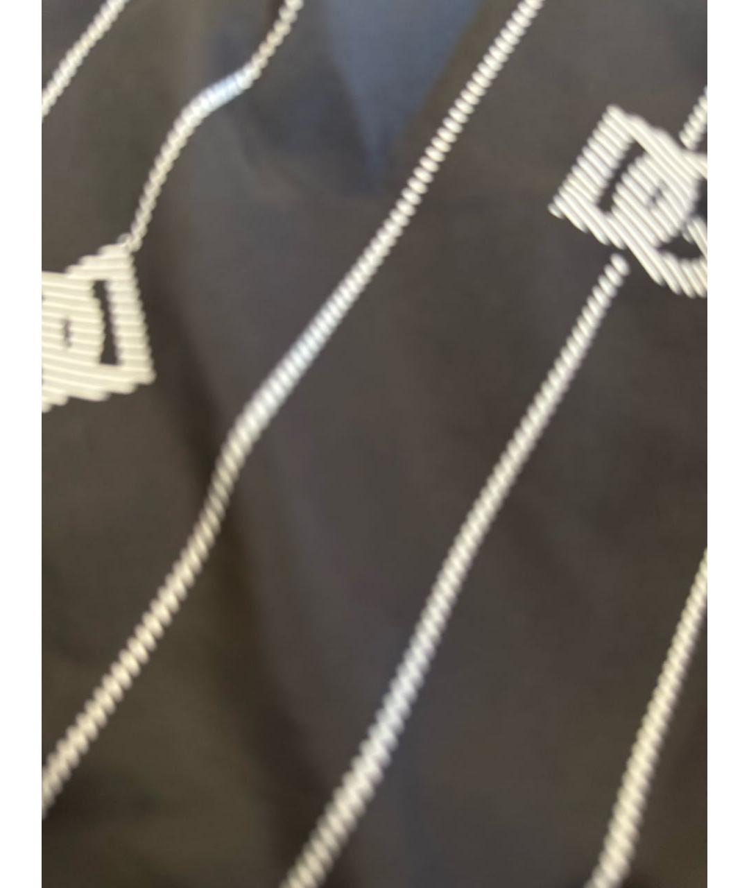 DOLCE&GABBANA Антрацитовые полиэстеровые шорты, фото 6