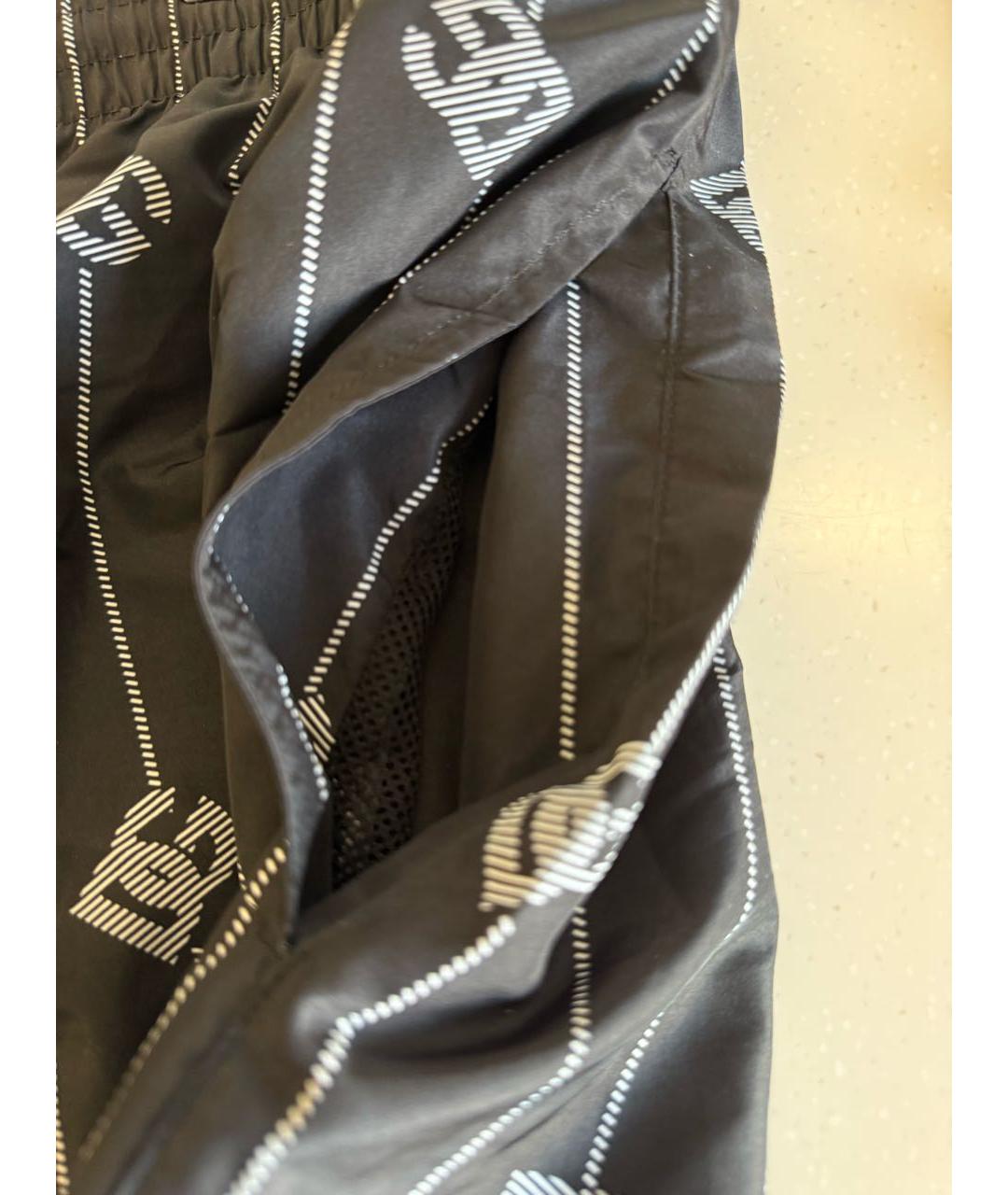 DOLCE&GABBANA Антрацитовые полиэстеровые шорты, фото 5