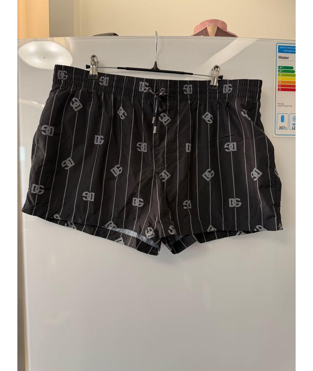 DOLCE&GABBANA Антрацитовые полиэстеровые шорты, фото 9