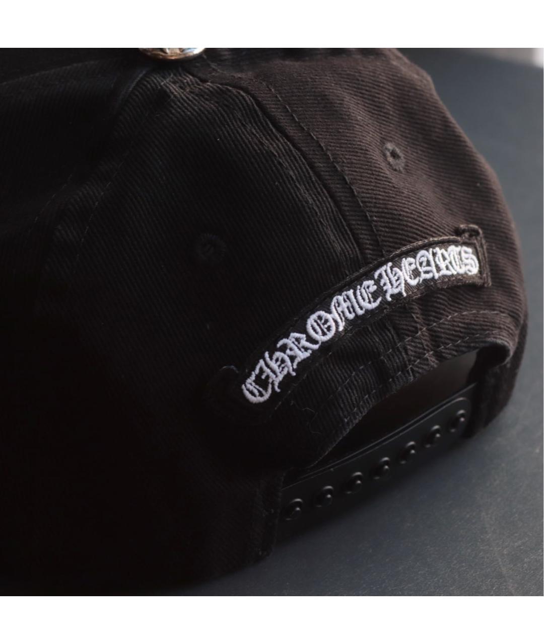 CHROME HEARTS Черная хлопковая кепка, фото 6