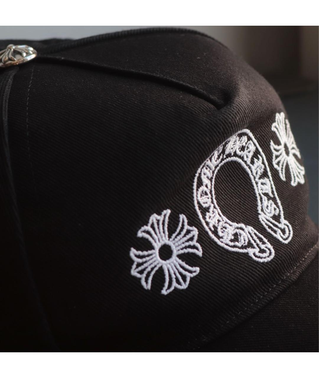 CHROME HEARTS Черная хлопковая кепка/бейсболка, фото 4