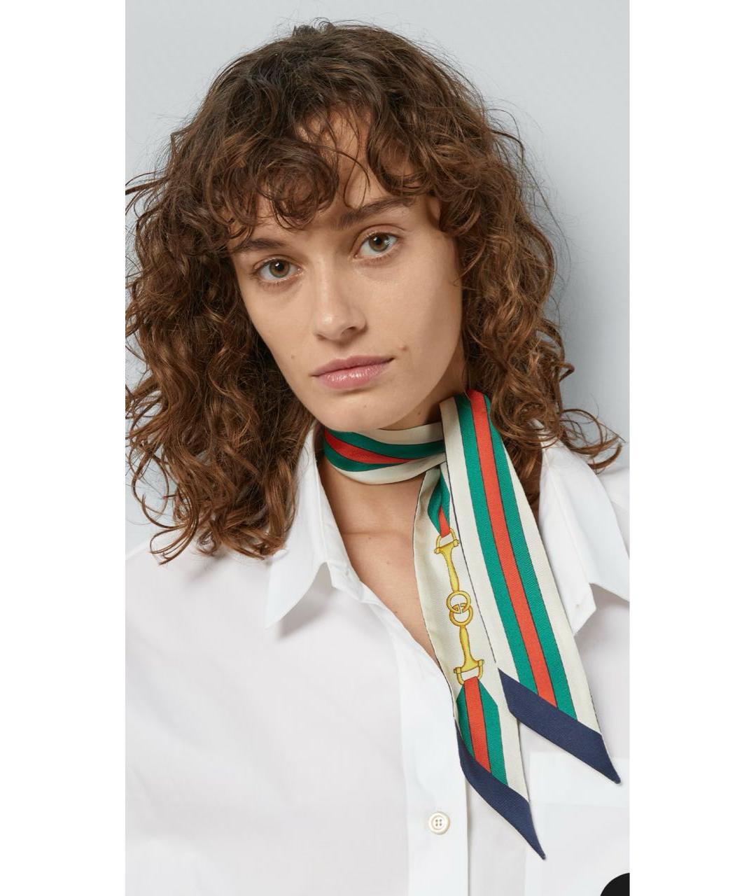 GUCCI Мульти шелковый платок, фото 8