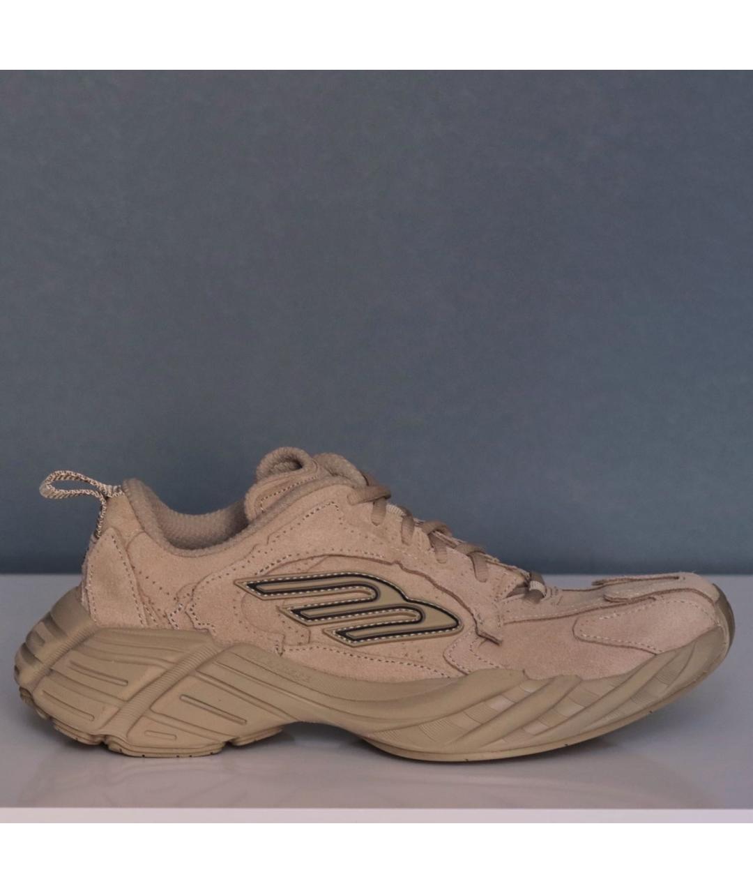 BALENCIAGA Бежевые замшевые кроссовки, фото 2