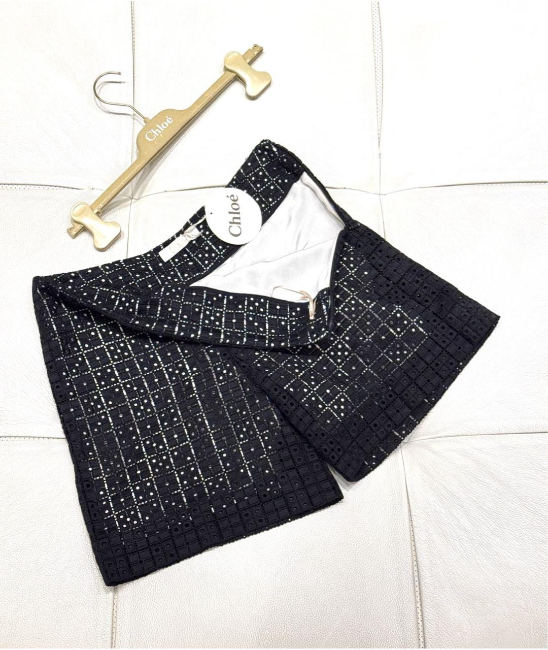 CHLOE Черные хлопковые шорты, фото 5