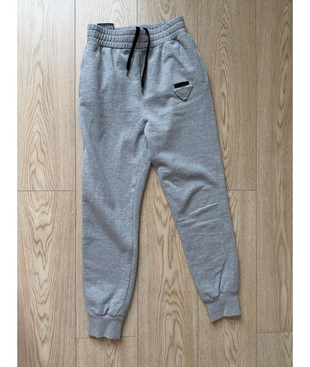 PRADA Серый хлопковый спортивные костюмы, фото 9