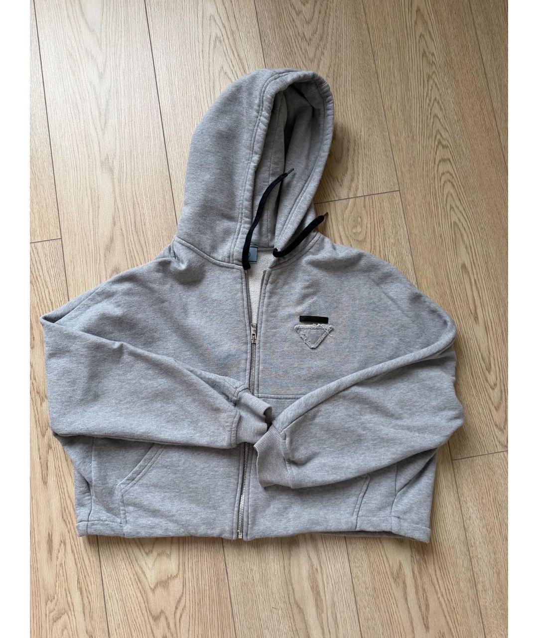 PRADA Серый хлопковый спортивные костюмы, фото 3