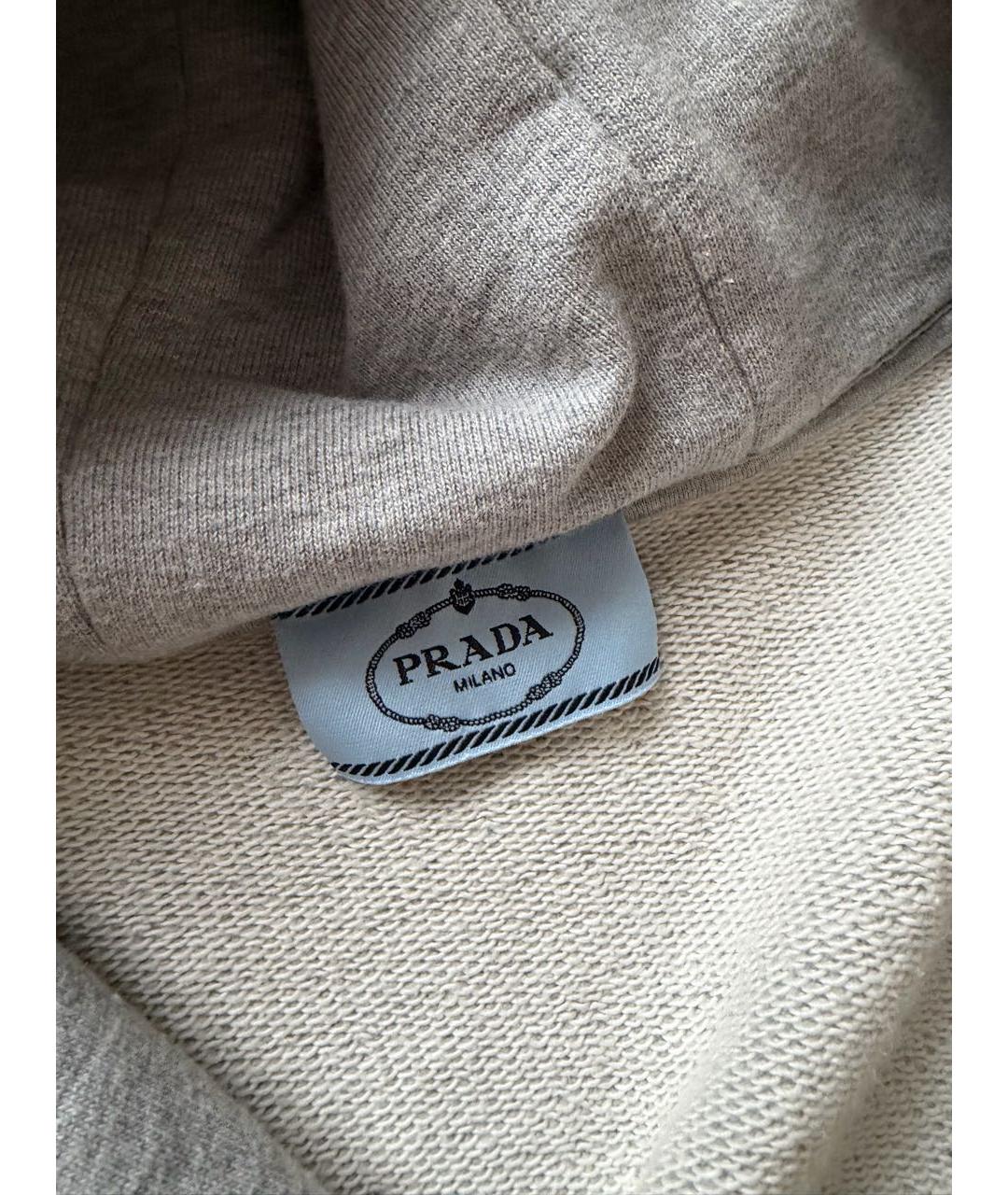 PRADA Серый хлопковый спортивные костюмы, фото 6