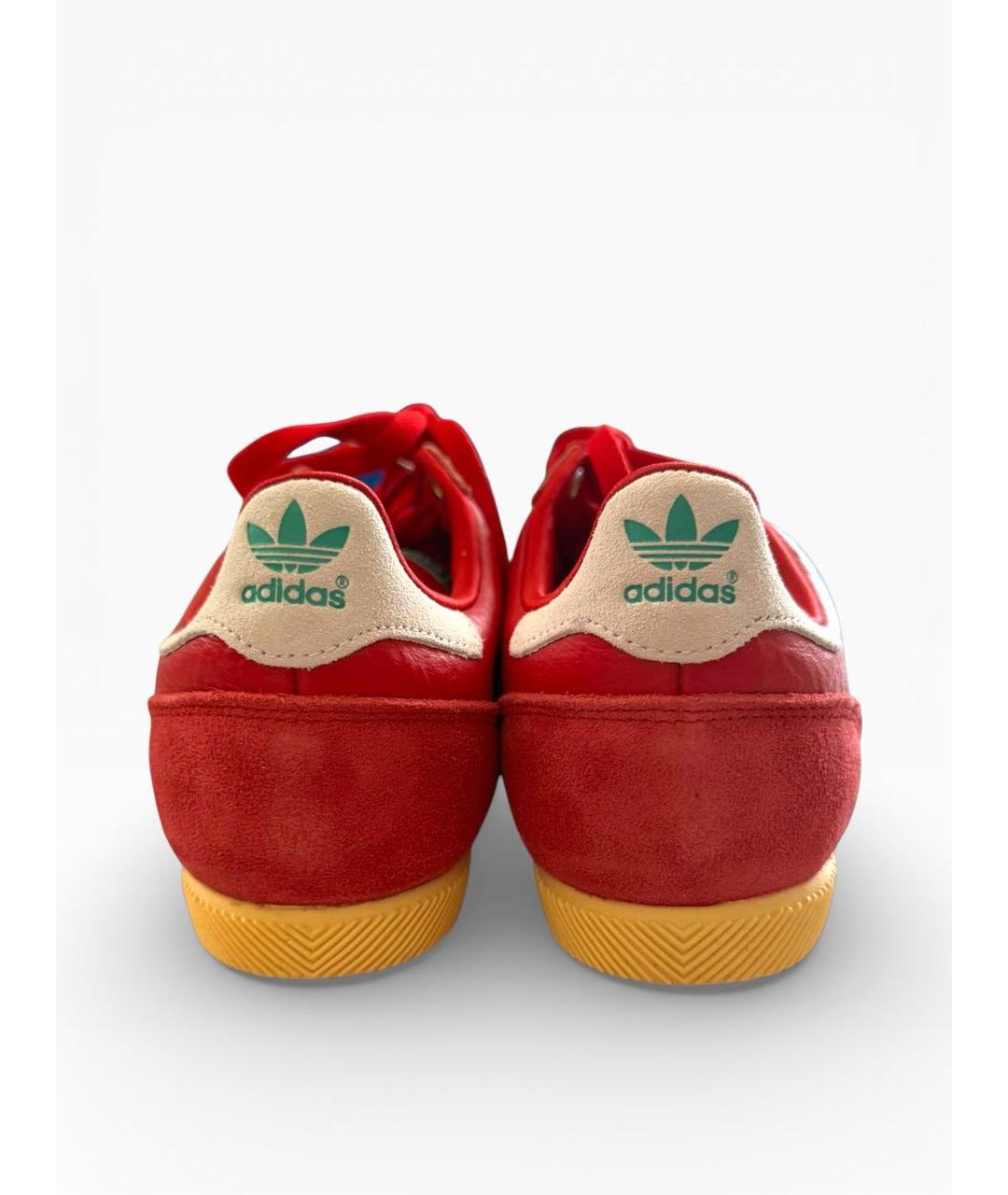 ADIDAS Красные кожаные кеды, фото 4