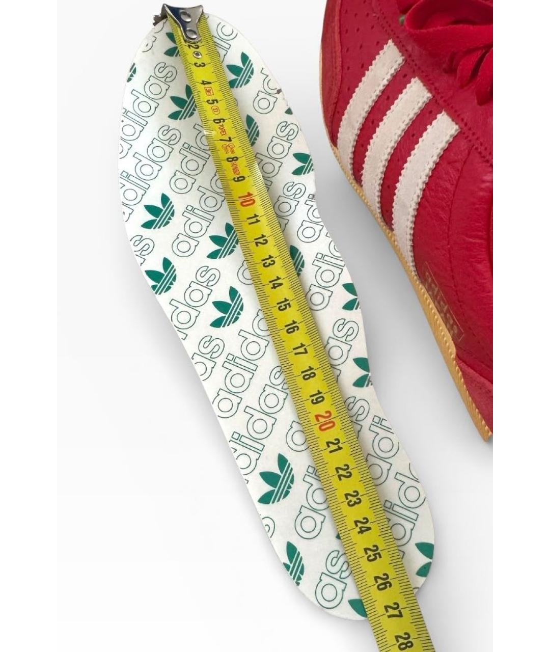 ADIDAS Красные кожаные кеды, фото 7