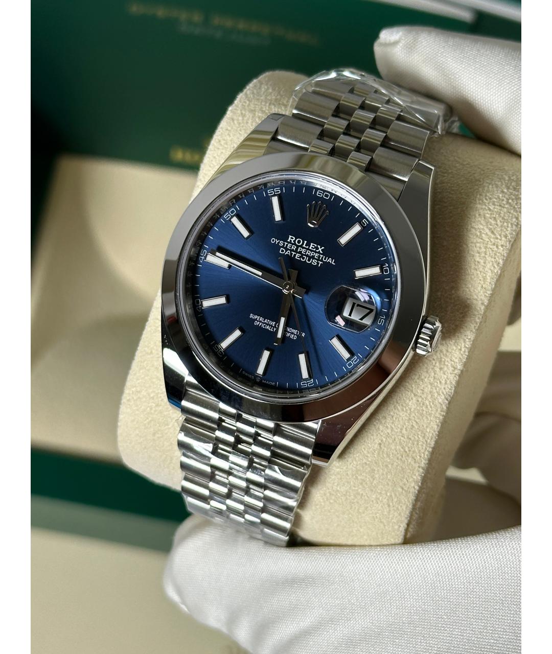 ROLEX Синие часы, фото 3