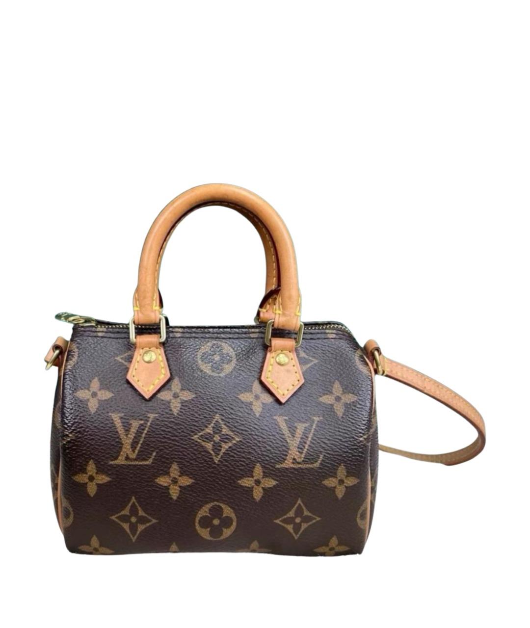 LOUIS VUITTON Коричневая кожаная сумка через плечо, фото 1