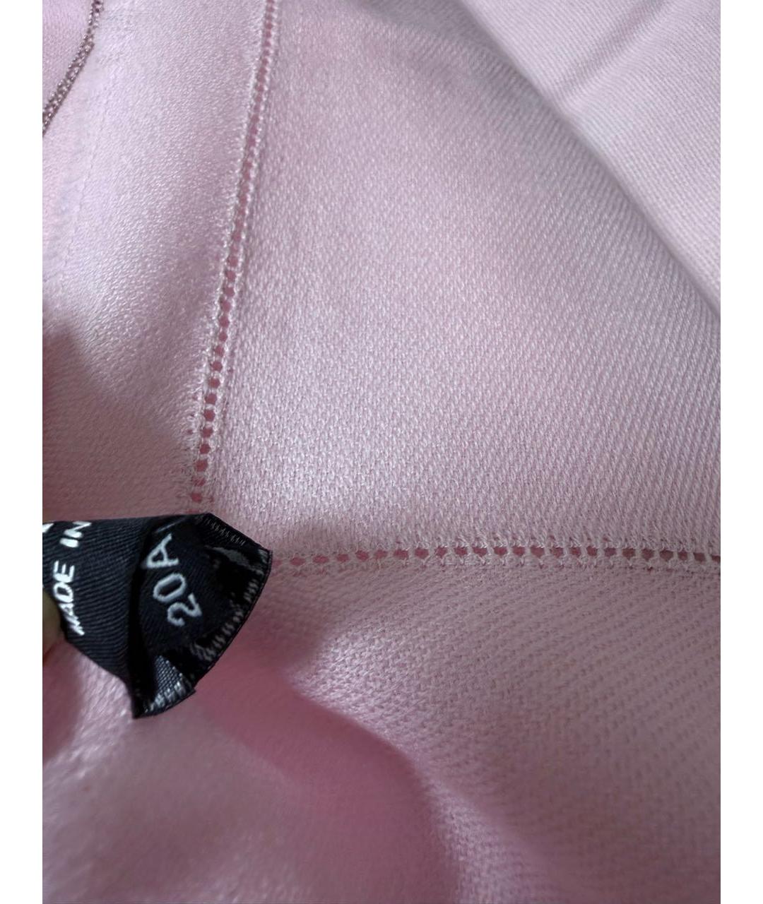 CHANEL Розовый шерстяной платок, фото 7