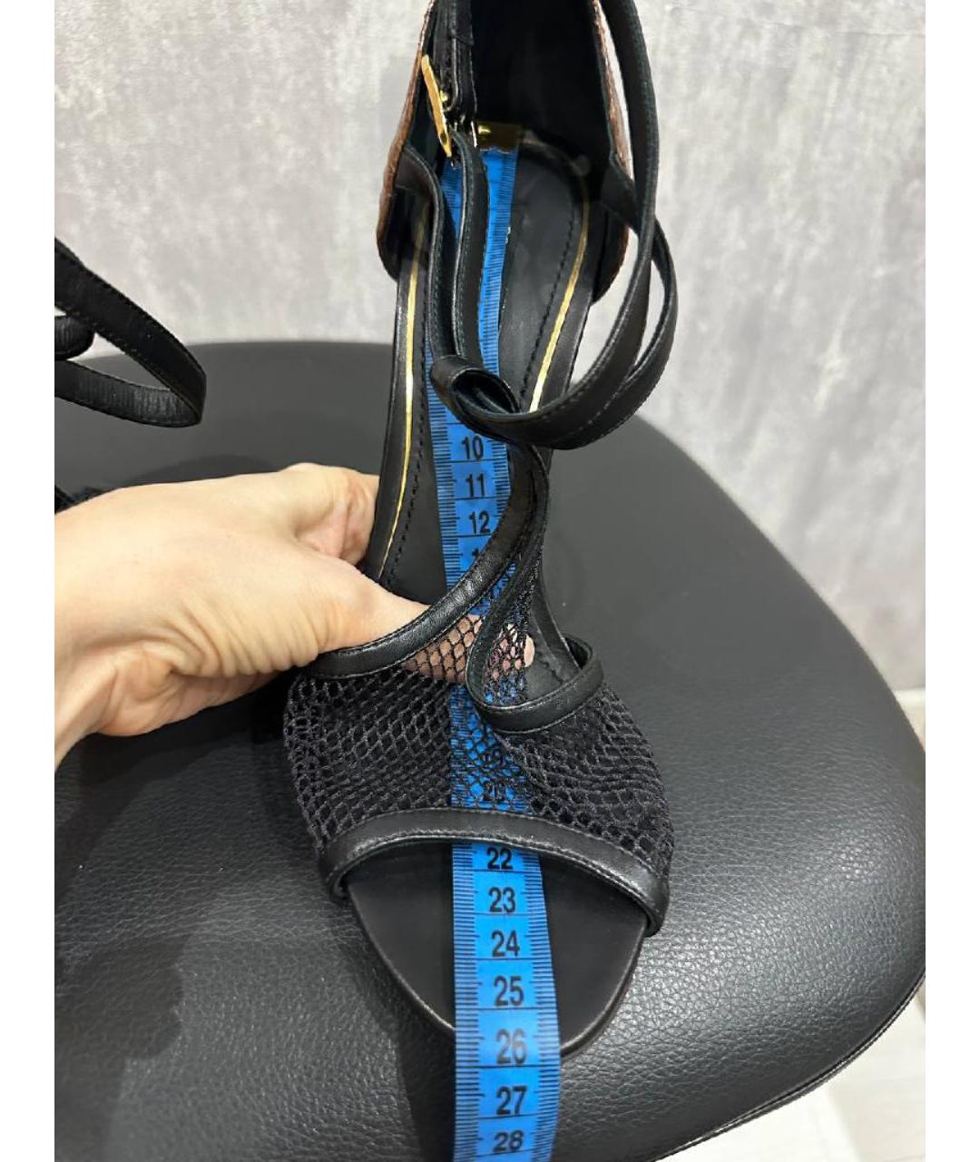 DOLCE&GABBANA Коричневые босоножки из экзотической кожи, фото 6