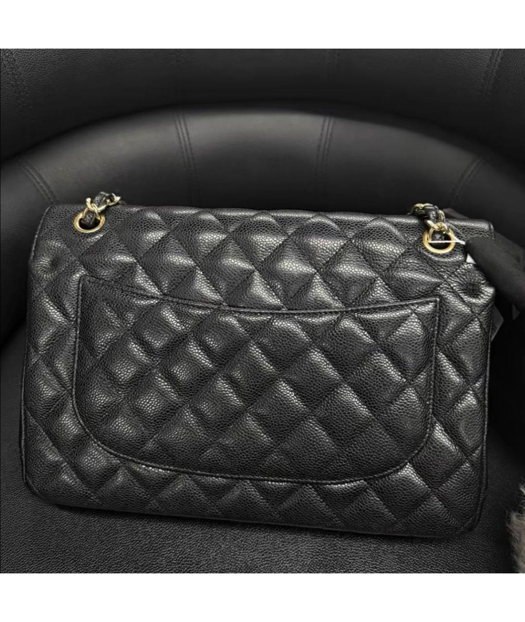 CHANEL Черная кожаная сумка через плечо, фото 2