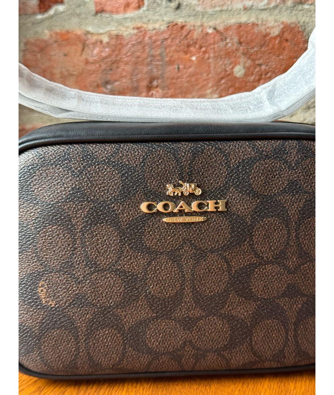 COACH Коричневая сумка через плечо, фото 7