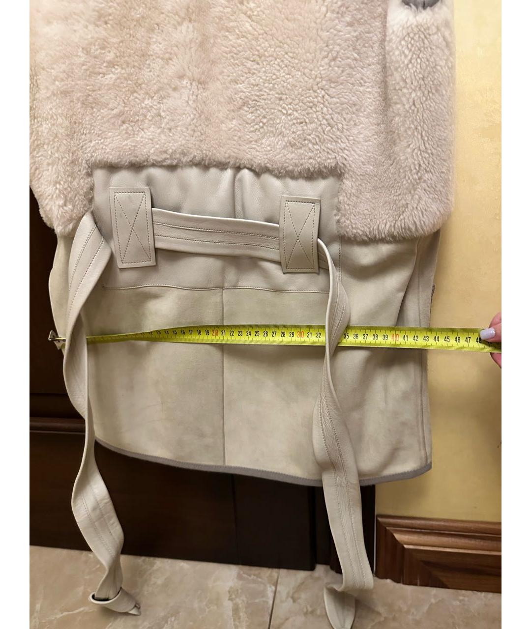 BOTTEGA VENETA Бежевый замшевый жилет, фото 4