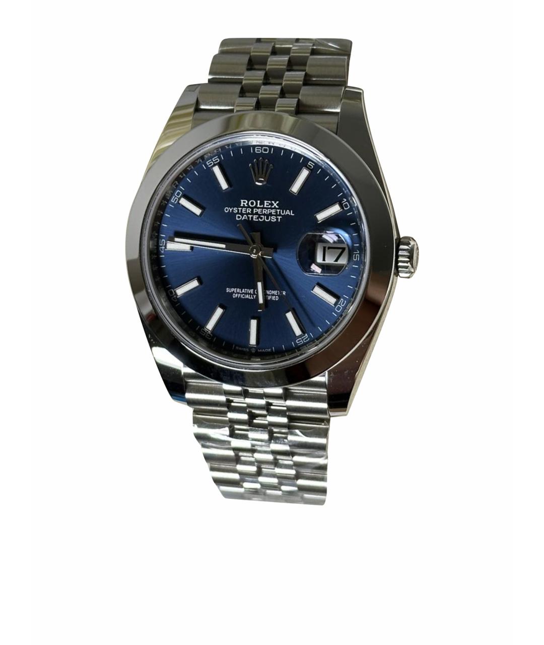 ROLEX Серебряные металлические часы, фото 1