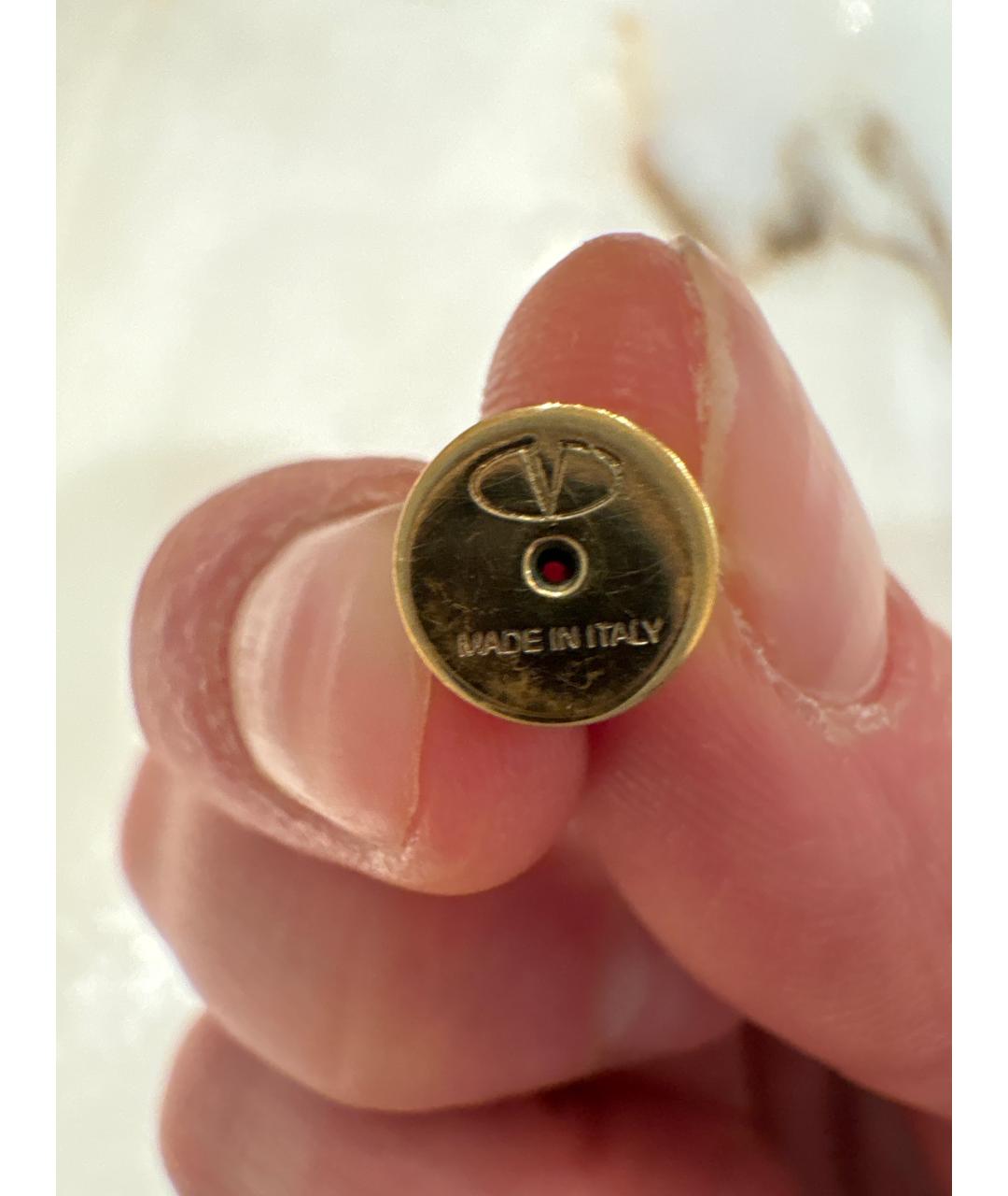 VALENTINO Фиолетовые латунные серьги, фото 2