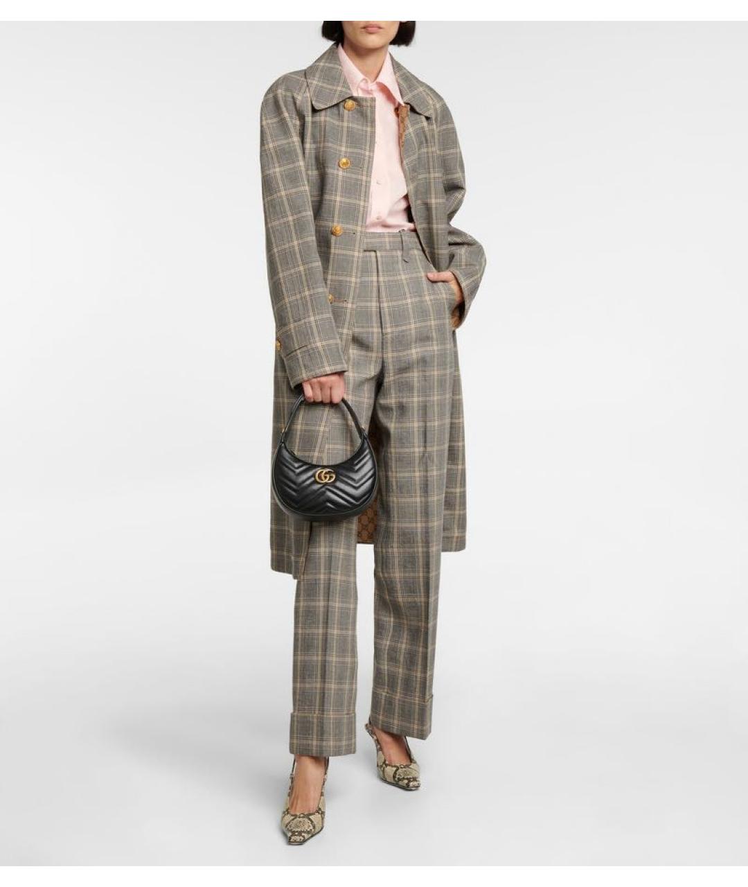 GUCCI Черная кожаная сумка с короткими ручками, фото 8