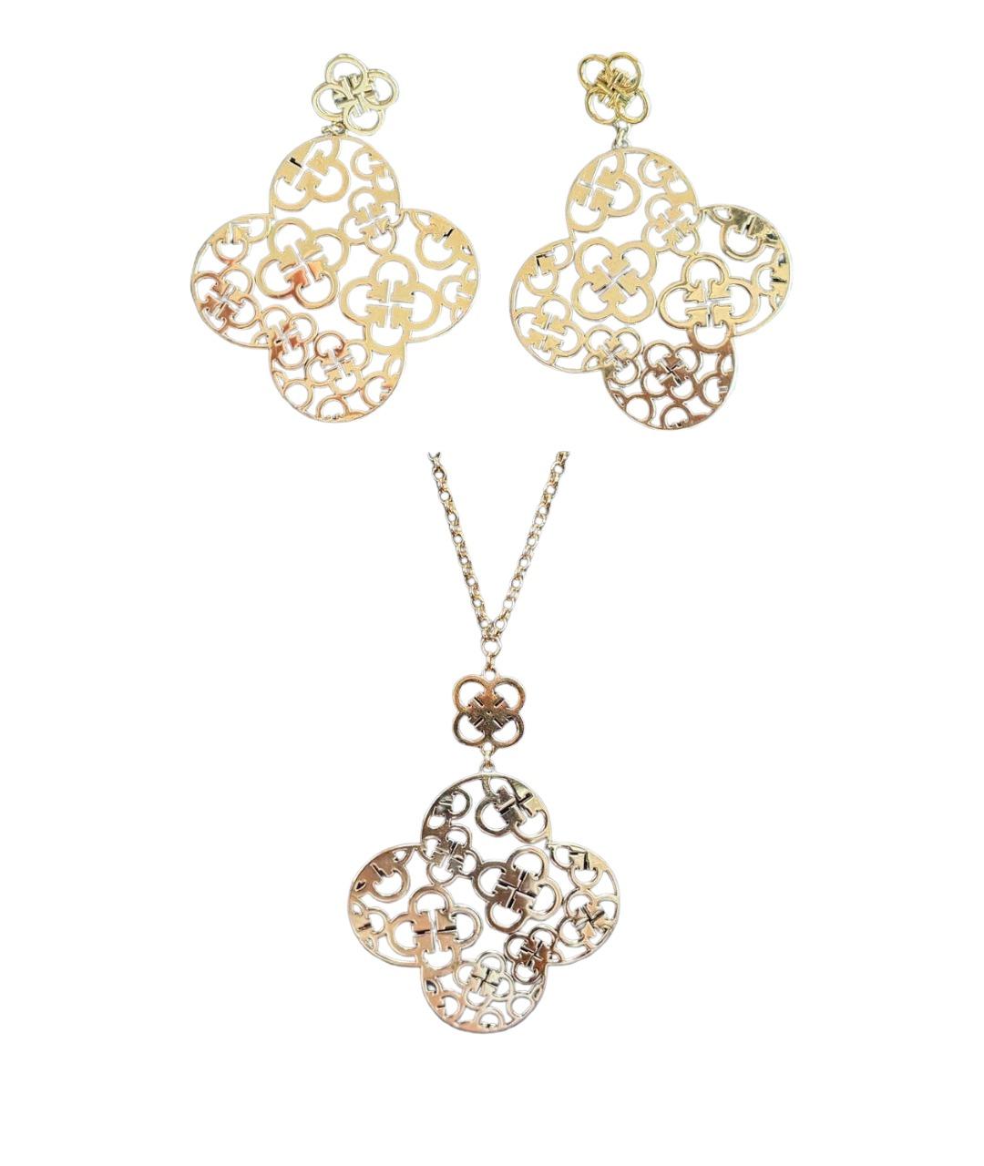 FERRAGAMO Золотой позолоченный комплект, фото 1