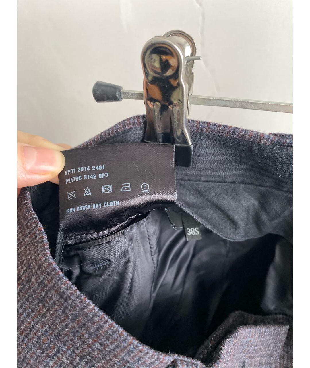 PRADA Коричневые шерстяные бриджи, фото 4