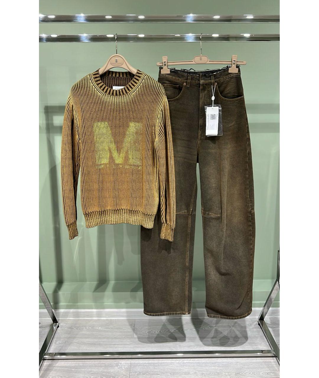 MM6 MAISON MARGIELA Коричневый хлопковый джемпер / свитер, фото 6