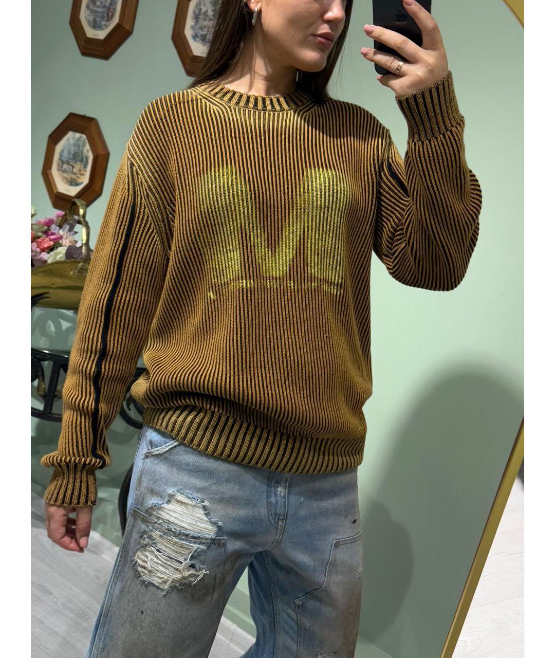 MM6 MAISON MARGIELA Коричневый хлопковый джемпер / свитер, фото 7