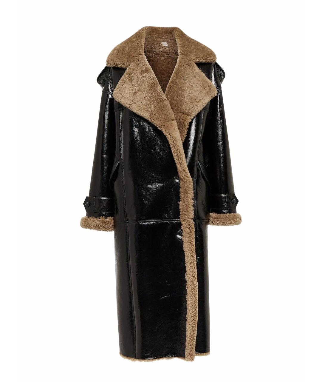 THE MANNEI Черная кожаная дубленка, фото 1