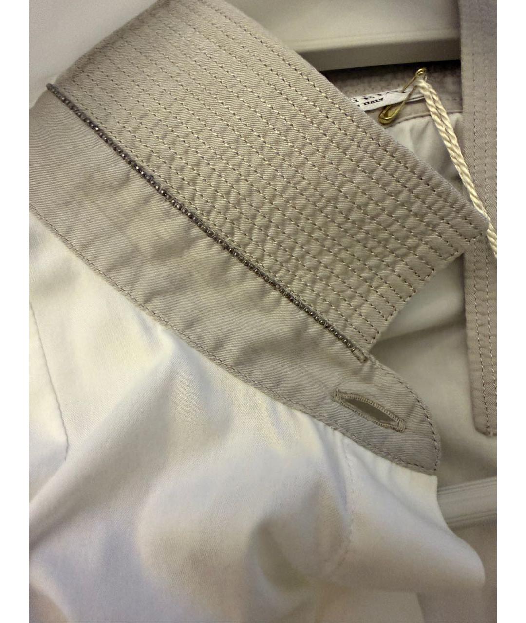 BRUNELLO CUCINELLI Белая хлопковая рубашка, фото 5