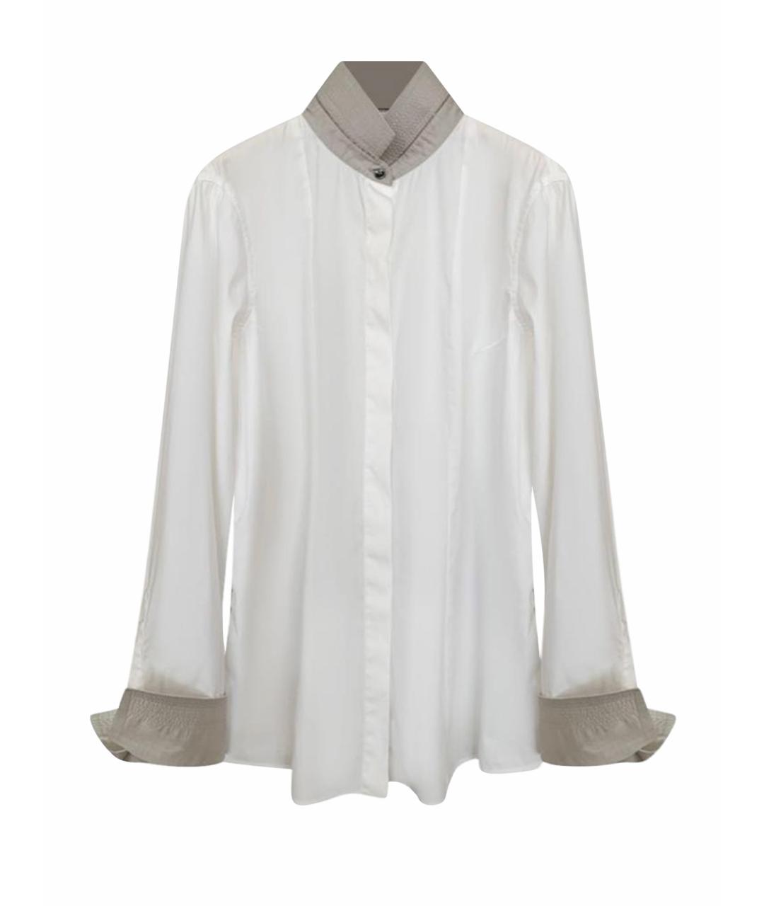 BRUNELLO CUCINELLI Белая хлопковая рубашка, фото 1