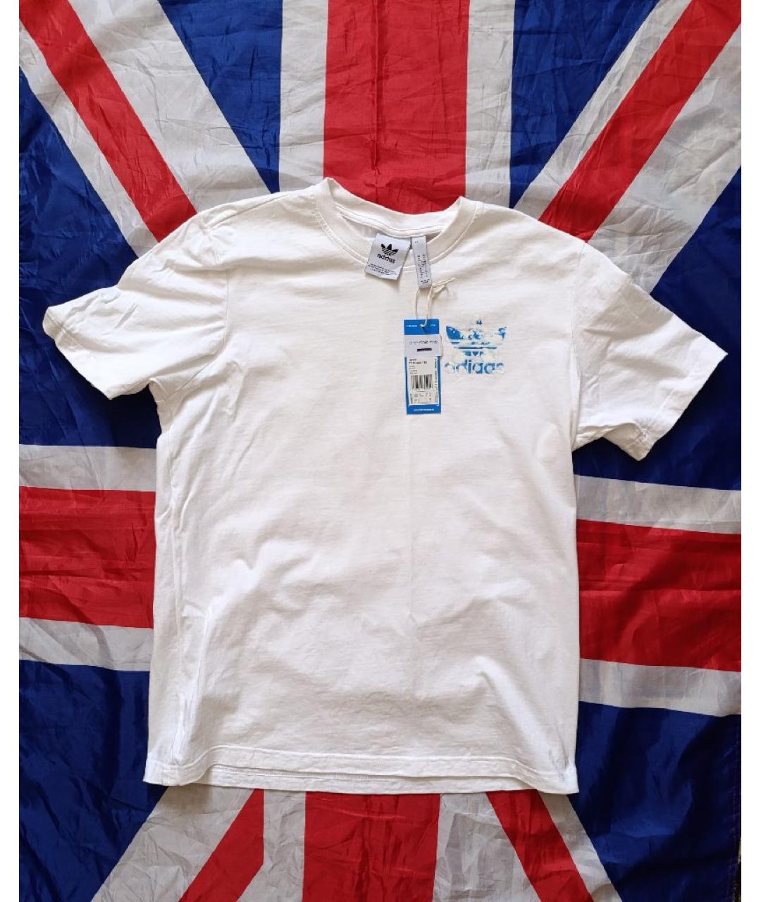 ADIDAS Белая хлопковая футболка, фото 5