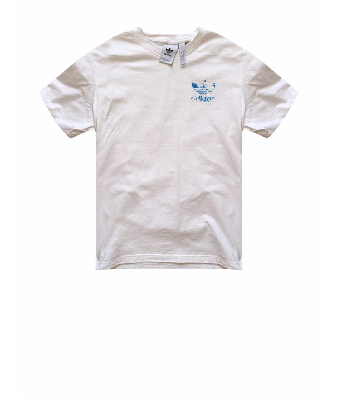 ADIDAS Белая хлопковая футболка, фото 1