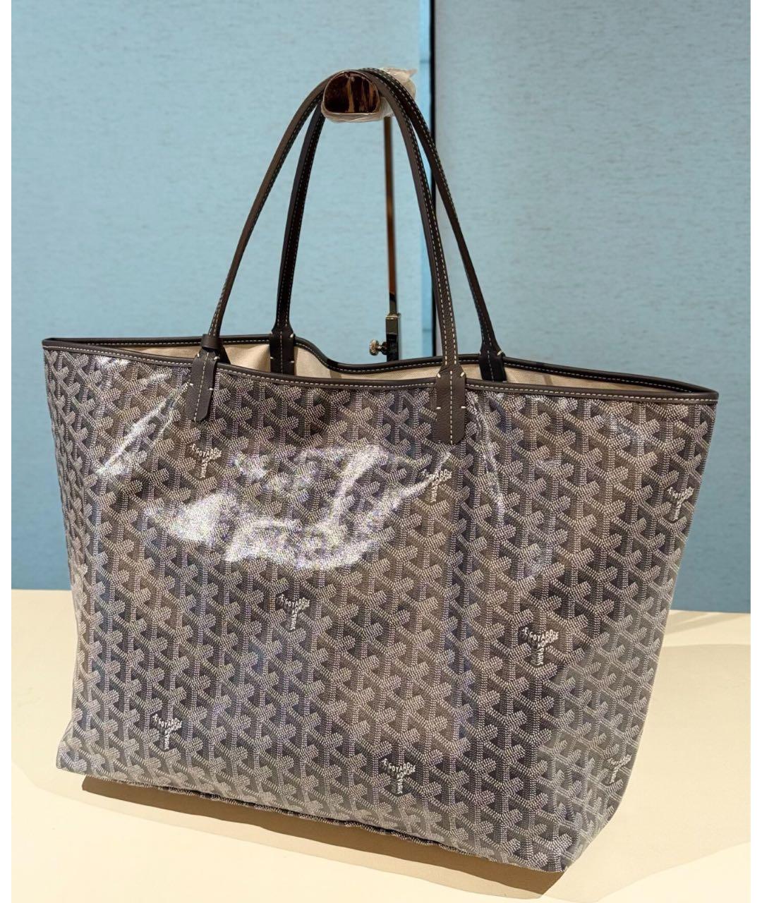 GOYARD Коричневая кожаная сумка тоут, фото 2