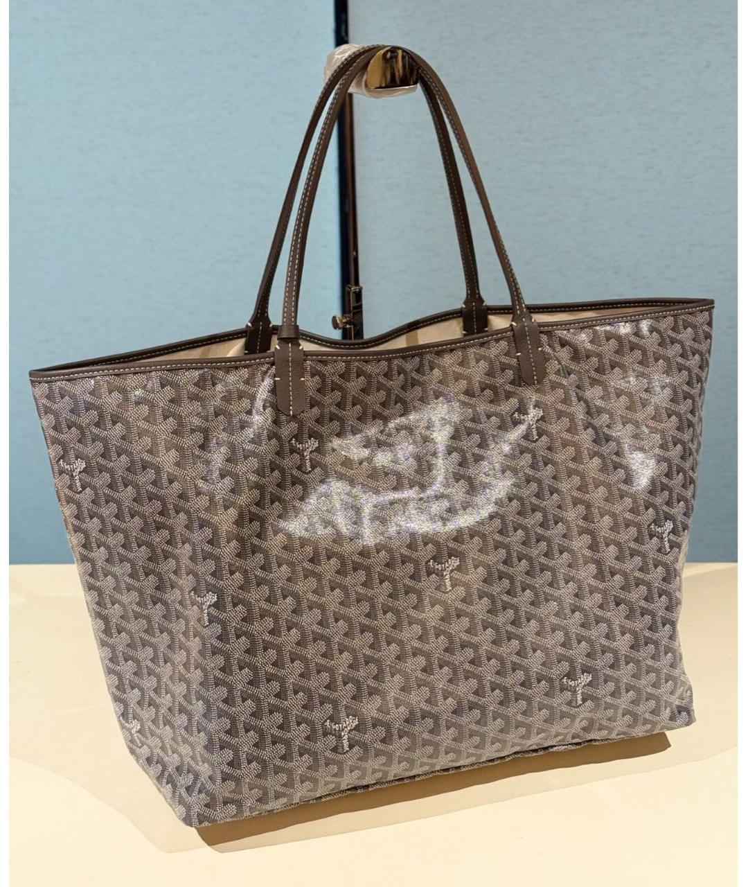 GOYARD Коричневая кожаная сумка тоут, фото 3