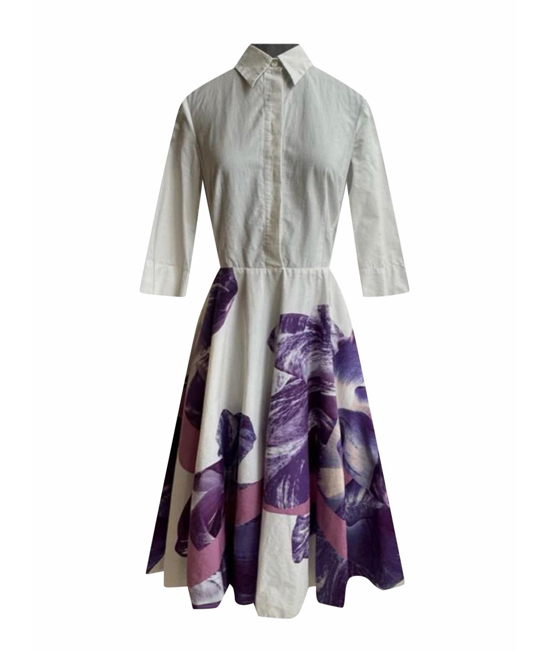 FERRAGAMO Мульти хлопковое повседневное платье, фото 1