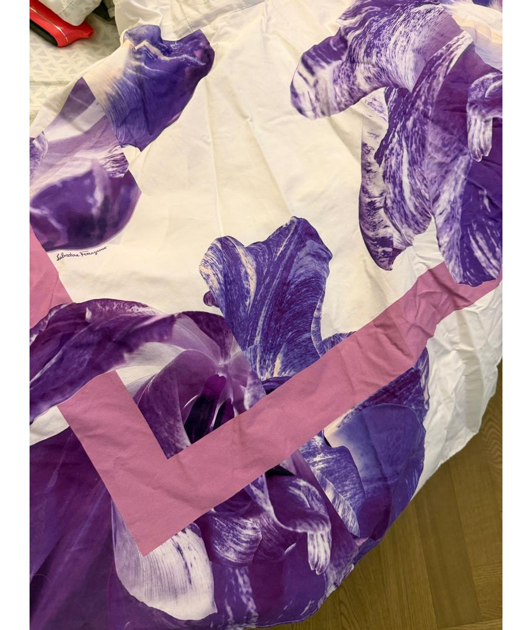 FERRAGAMO Мульти хлопковое повседневное платье, фото 6