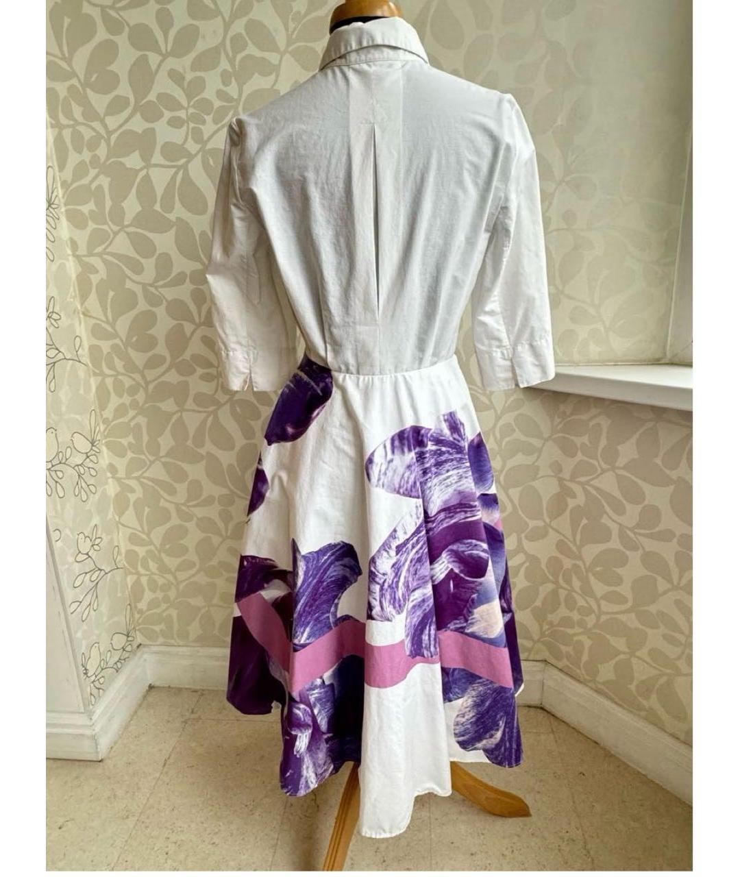 FERRAGAMO Мульти хлопковое повседневное платье, фото 2