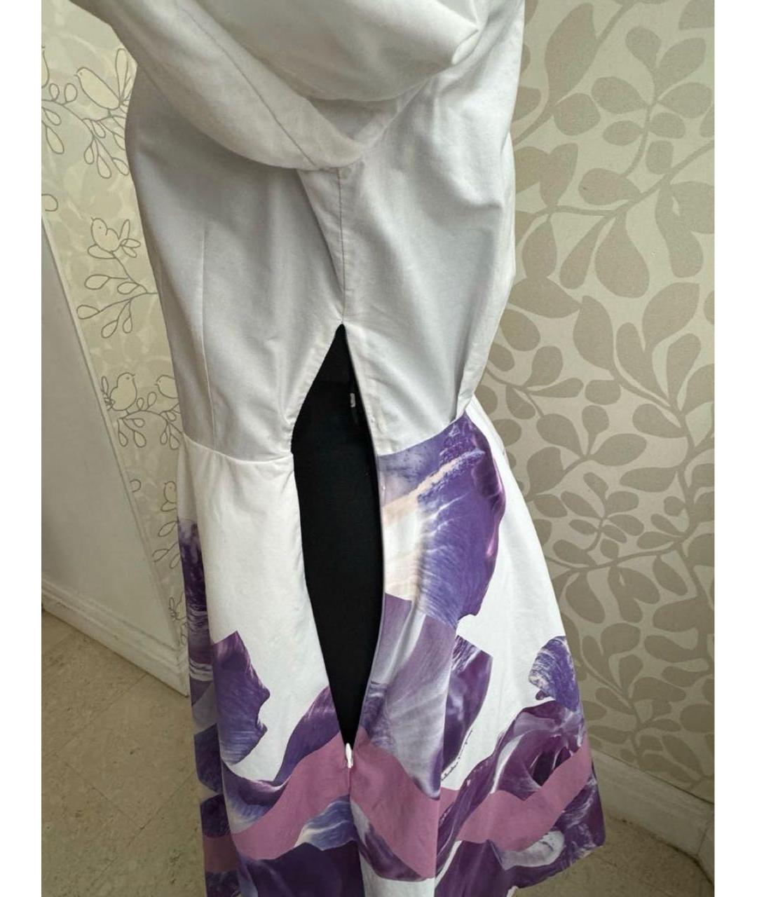 FERRAGAMO Мульти хлопковое повседневное платье, фото 5