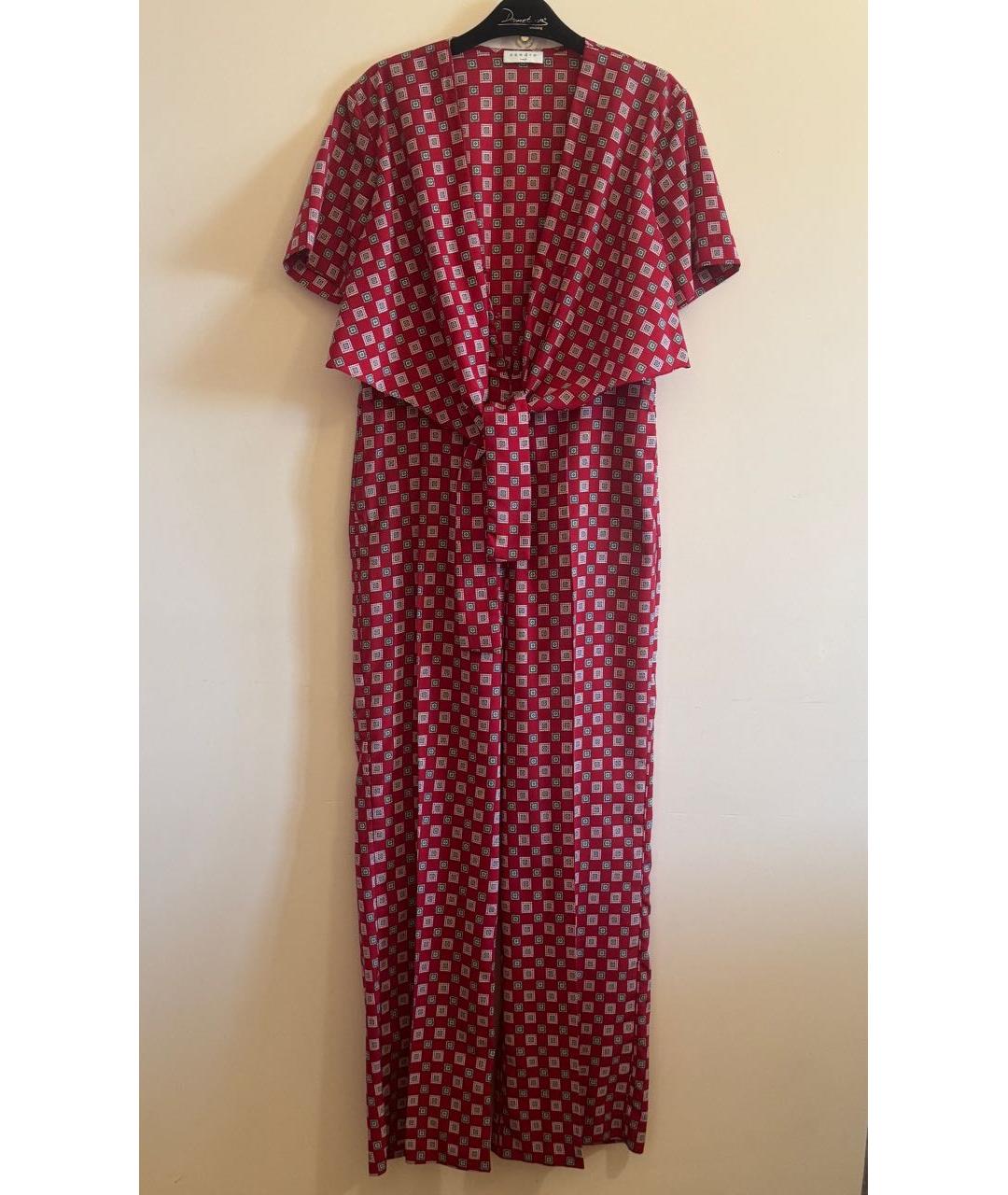 SANDRO Красный полиэстеровый комбинезон, фото 9