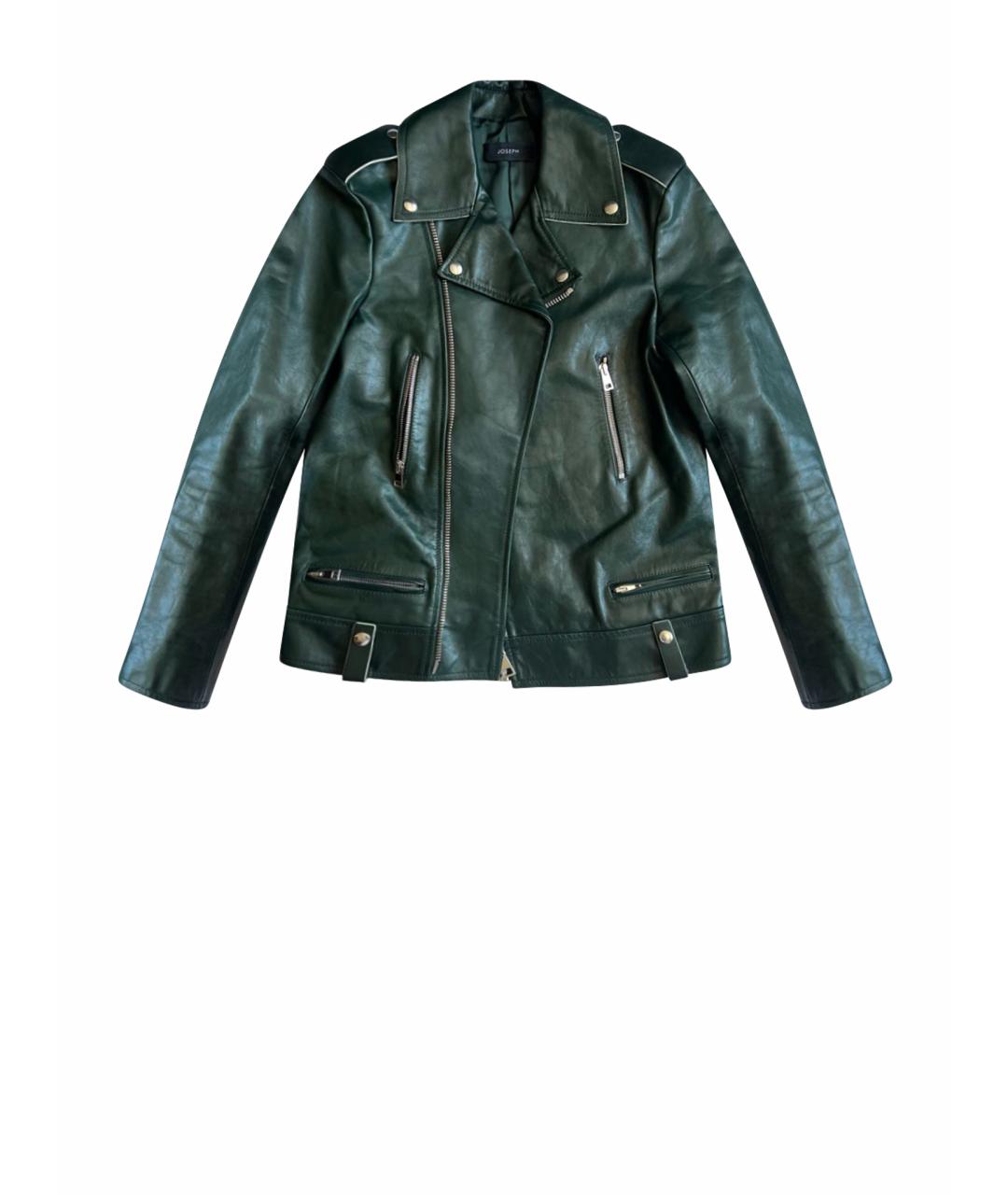 JOSEPH Зеленая кожаная куртка, фото 1