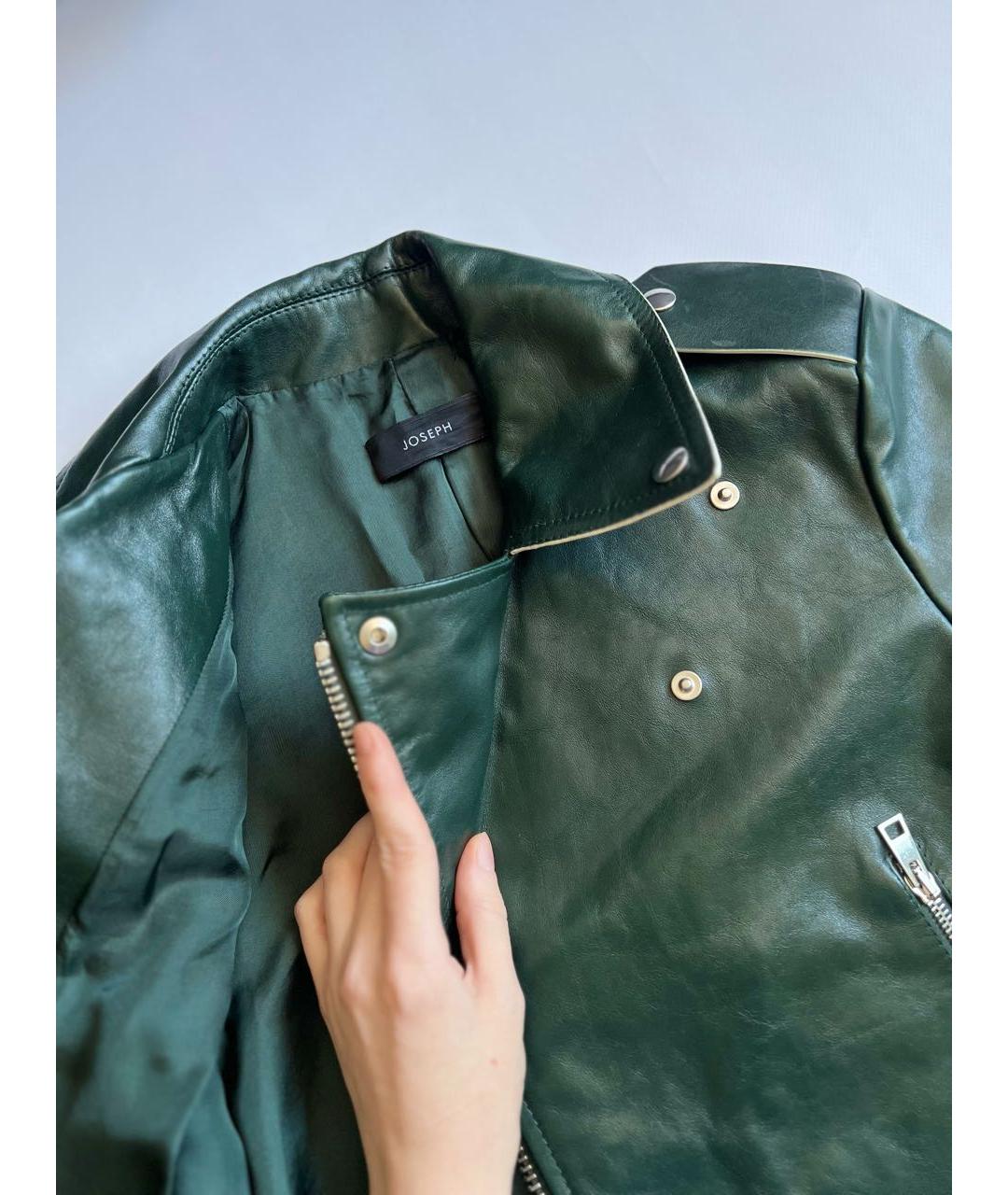 JOSEPH Зеленая кожаная куртка, фото 8