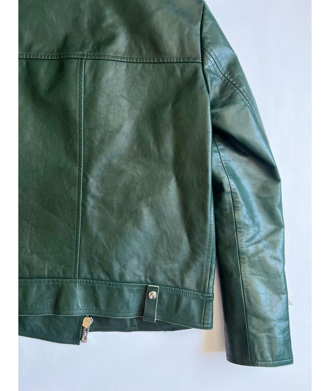 JOSEPH Зеленая кожаная куртка, фото 4