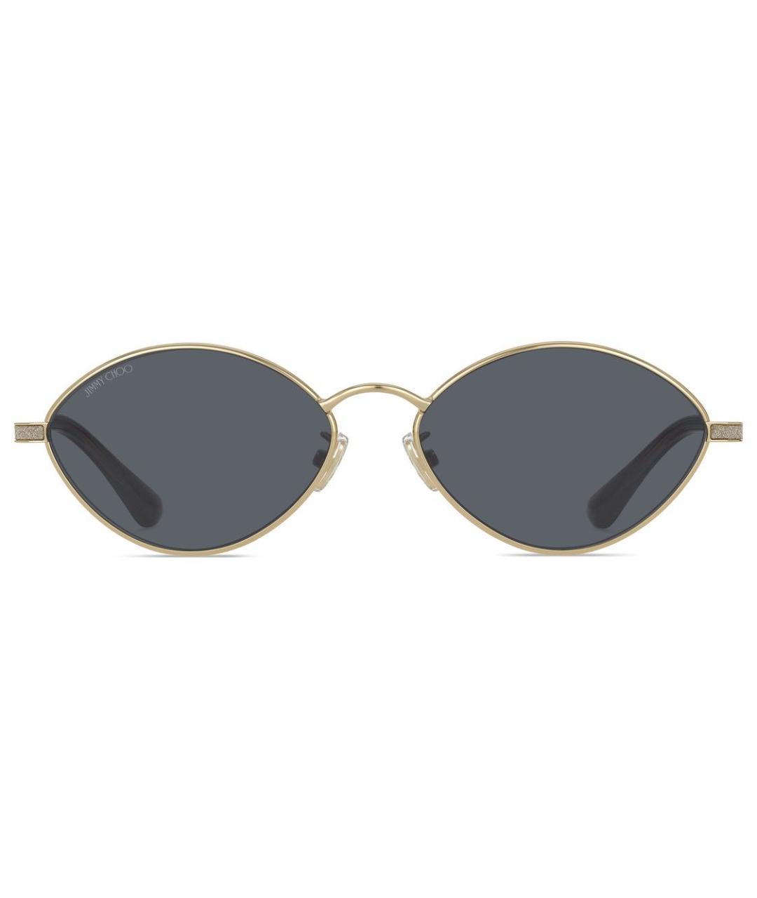 JIMMY CHOO Черные металлические солнцезащитные очки, фото 5