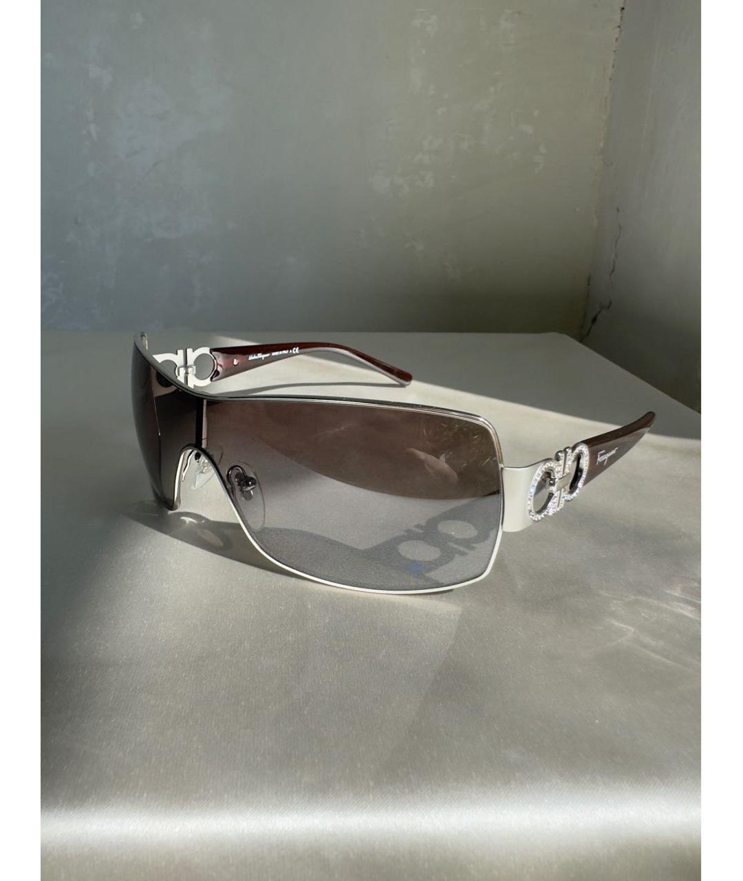 FERRAGAMO Черные пластиковые солнцезащитные очки, фото 2